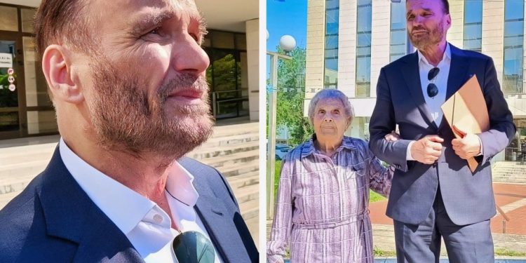 FOTO I VIDEO Vjera Andrijić (101) i Anto Nobilo stigli na splitski sud
