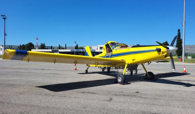 FOTO/VIDEO Održana pokazna vježba Air Tractora na mostarskoj zračnoj luci