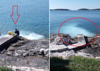 Furešti pituraju vilu i sav višak piture i svo smeće u more!