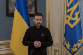 Volodymyr Zelensky održava konferenciju za novinare u Kijevu