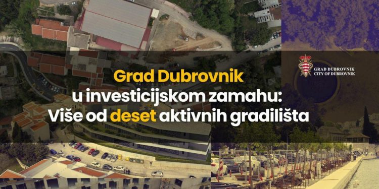 Grad Dubrovnik u investicijskom zamahu: Više od deset aktivnih gradilišta diljem grada