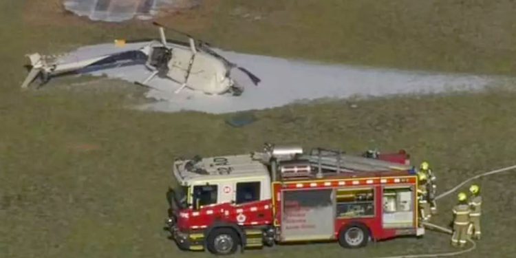 Helikopter se sudari na aerodromu u Melbourneu nekoliko trenutaka nakon polijetanja