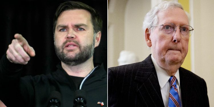 JD Vance poziva glasanje Mitcha McConnella protiv potvrde Elbridgea Colbyja