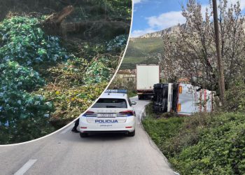 Jutro nakon nesreće: Ovako izgleda mjesto na istoku Splita na kojem se prevrnuo šleper