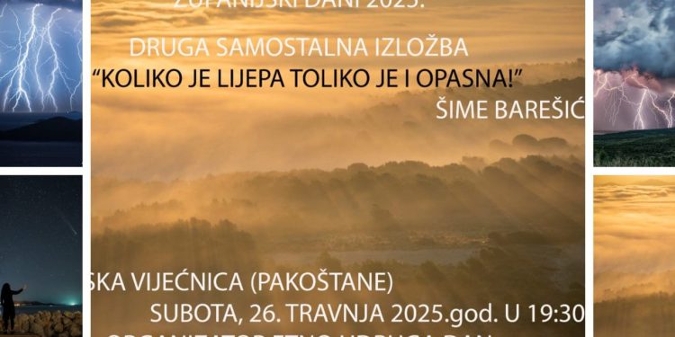 “Koliko je lijepa, toliko je i opasna!”: Ove subote otvorenje samostalne izložbe fotografija dalmatinskog lovca na oluje Šime Barešića