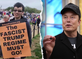 Musk Slams ‘lutkari’ nakon što se prosvjednici bore da objasne zašto Trump nazivaju ‘fašistom’ u virusnom vidu