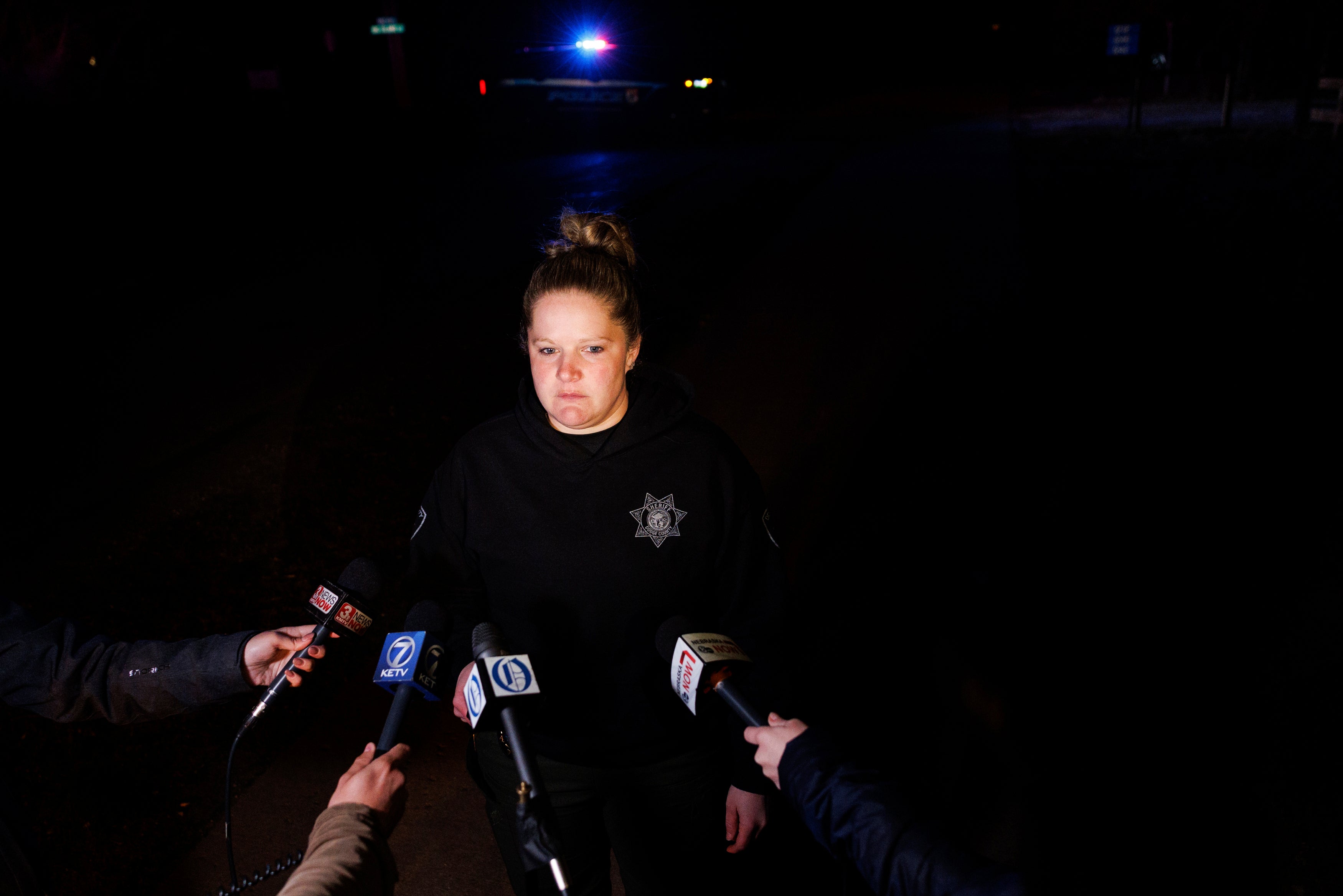 Sgt. Brie Frank, iz šerifovog ureda okruga Dodge, na mjestu tragedije