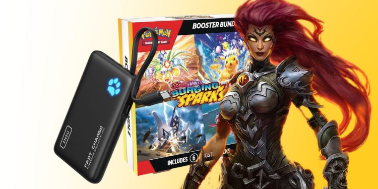 Pokémon Surging Sparks Bundle, INIU Chargers, Fallout Backpack
