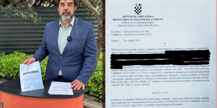 Poništeno rješenje o izvlaštenju za CGO Lučino razdolje – zaustavljeni svi radovi