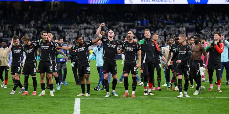 Real Madrid vs Arsenal-Liga prvaka Recip: Proživite radnju dok Gunners krstare u polufinale dok Bukayo Saka izmijeni izmijeni za spašenu Panenku prije Gabriel Martinelli Seals 5-1 Agregate pobjeda