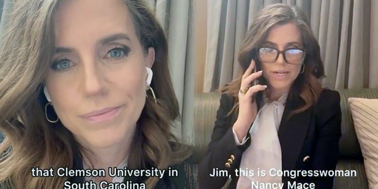 Rep. Nancy Mace Slams Clemson University za rodni izbornik s 15 opcija na zdravstvenom portalu