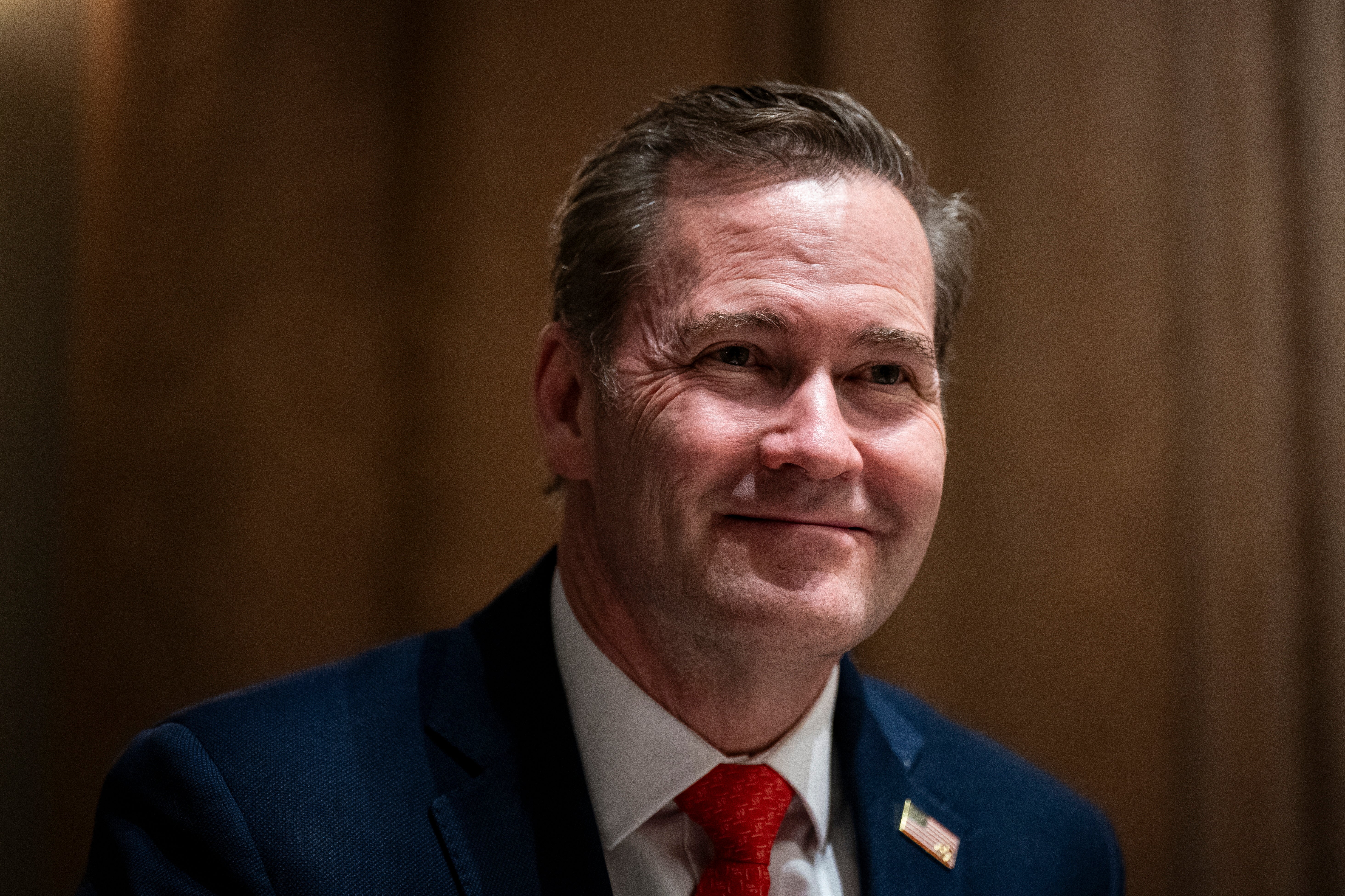 Mike Waltz, američki savjetnik za nacionalnu sigurnost, za vrijeme ručka s američkim predsjednikom Donaldom Trumpom i premijerom Norveške Jonas Gahr