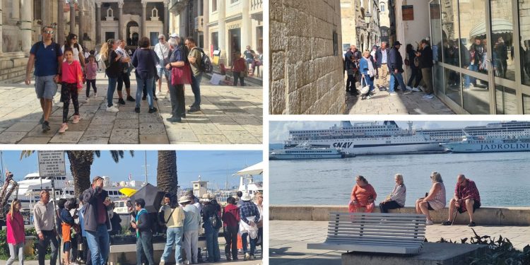 SPLIT POD OPSADOM TURISTA Sa svih strana čuje se talijanski, njemački, francuski…