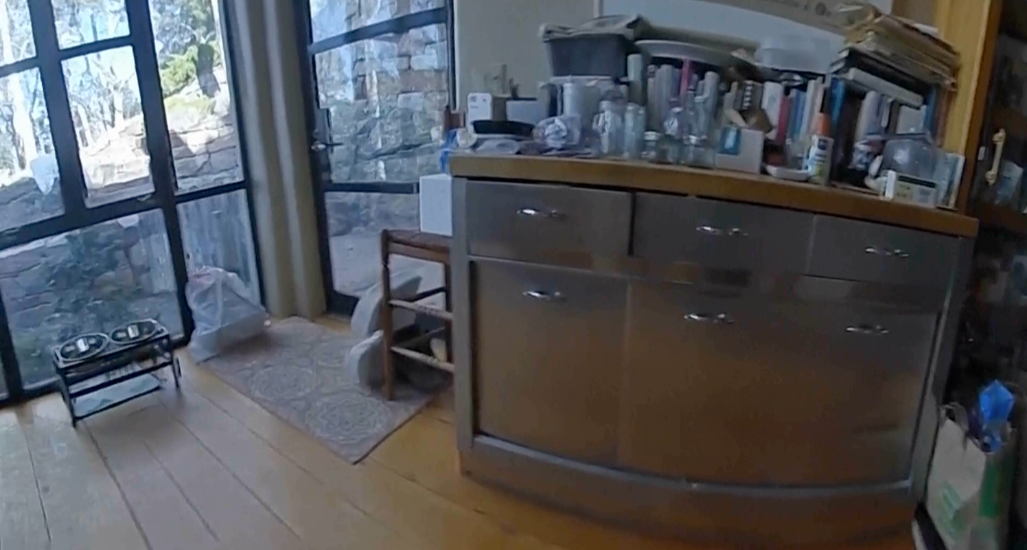 Labava hrana prikazana na šalteru u Hackmanu i kući Arakawa. Istražitelji kažu da su pronašli leševe i izmet štakora u cijelom imanju