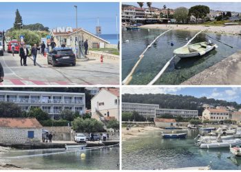 Slobodna Dalmacija – FOTO Eko-užas na Hvaru: policija ogradila područje oko ‘Inine’ benzinske crpke, benzin doplutao sve do Paklenjaka