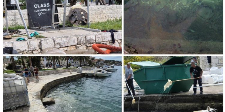 Slobodna Dalmacija – Inin dizel sakuplja se i ručnicima, Hvarani suznih očiju šokirani nemarom: ‘Upozoravali smo da će se ovo dogoditi…’