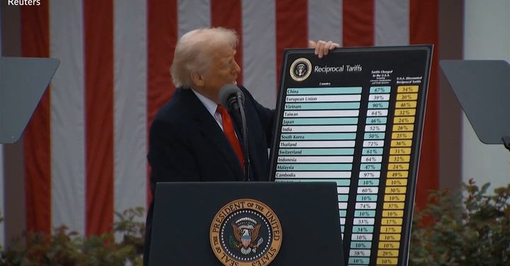 Trump donosi grafikon za popis tarifa tijekom govora “Dan oslobođenja” | Vijesti