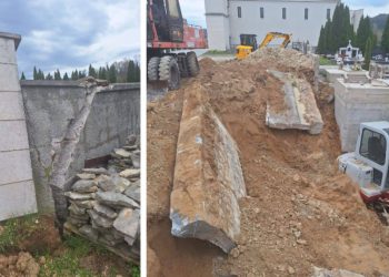 Urušio se ogradni zid groblja u Trilju: “Gradonačelnik je prekršio zakon. Dužan je dati neopozivu ostavku”