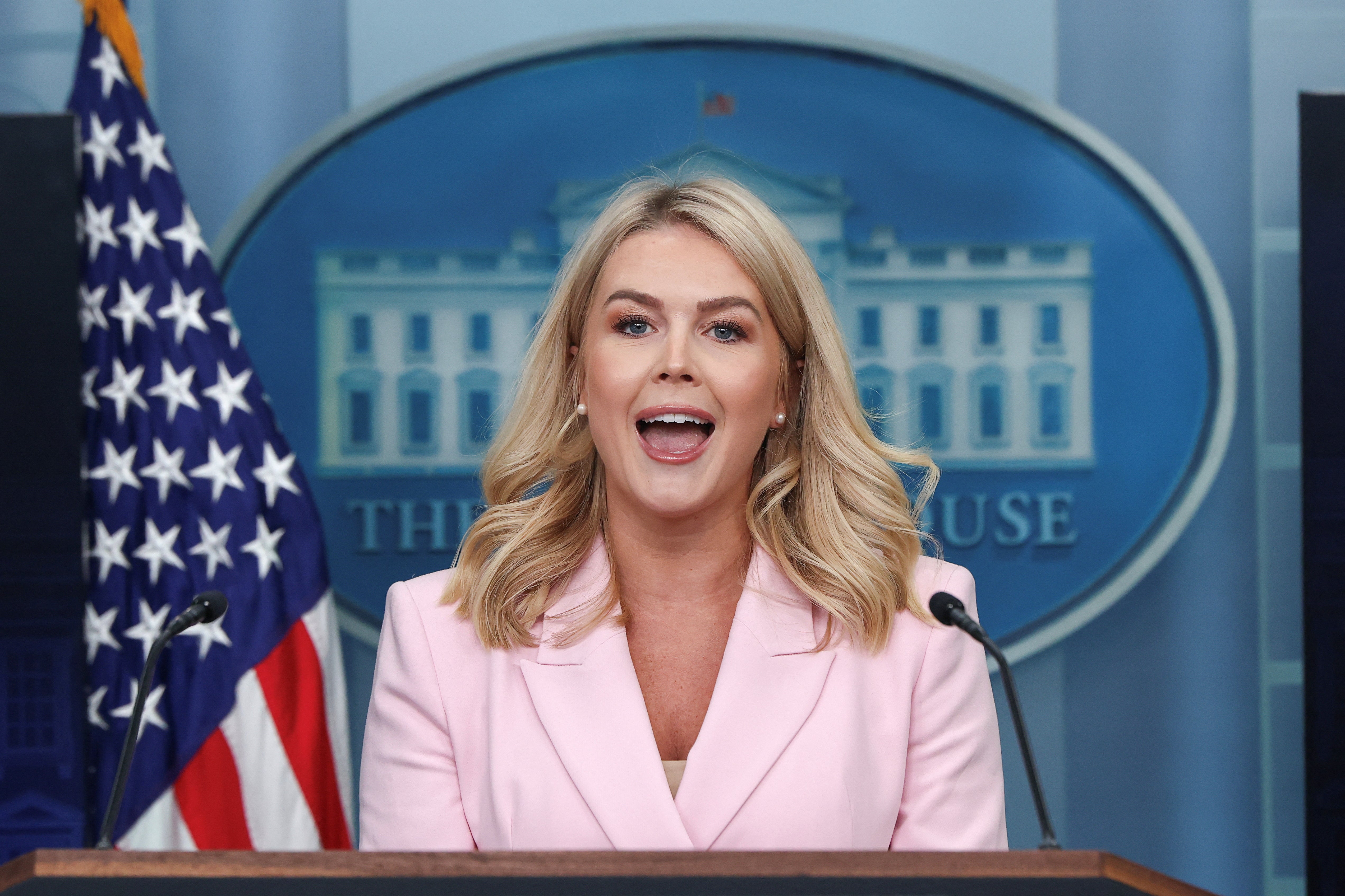 Sekretar za tisak Bijele kuće Karoline Leavitt dala je Trumpu zaslugu za odabir