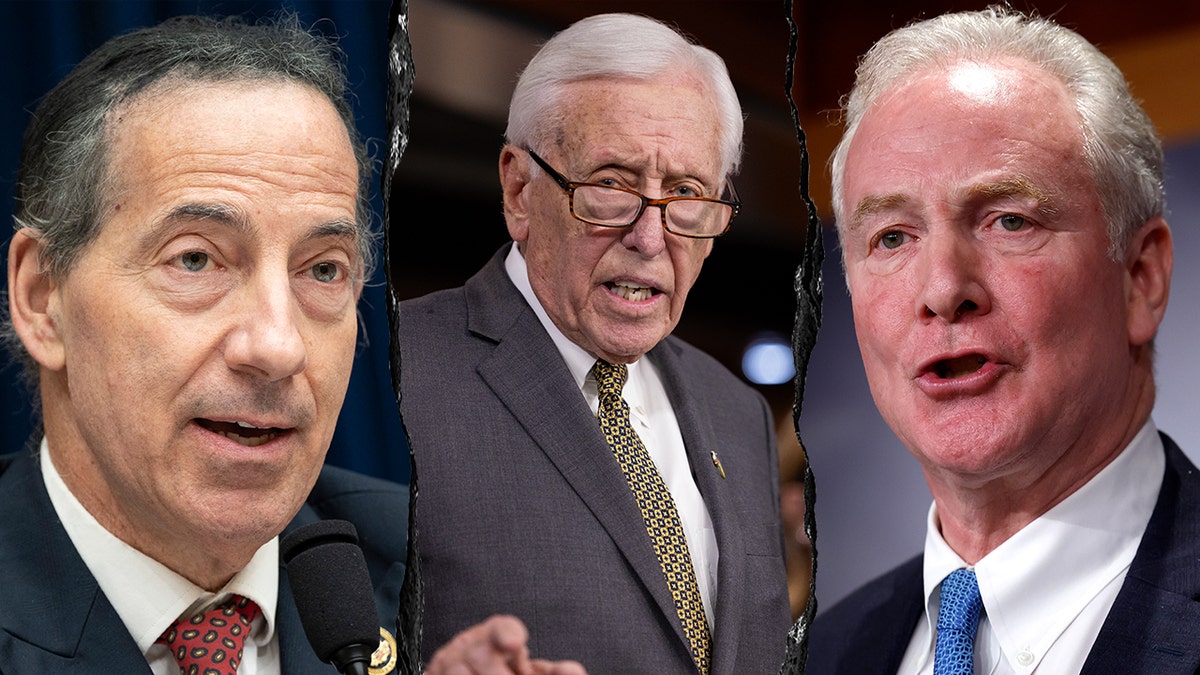 Veleposlanik Jamie Raskin, rep. Steny Hoyer i senator Van Hollen, Split