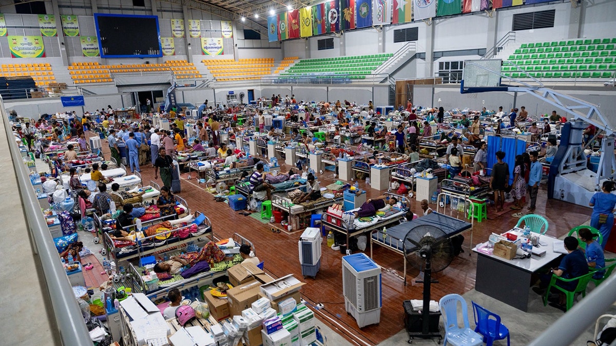 Privremena medicinska jedinica koju je postavila Samaritanska torbica u Burmi