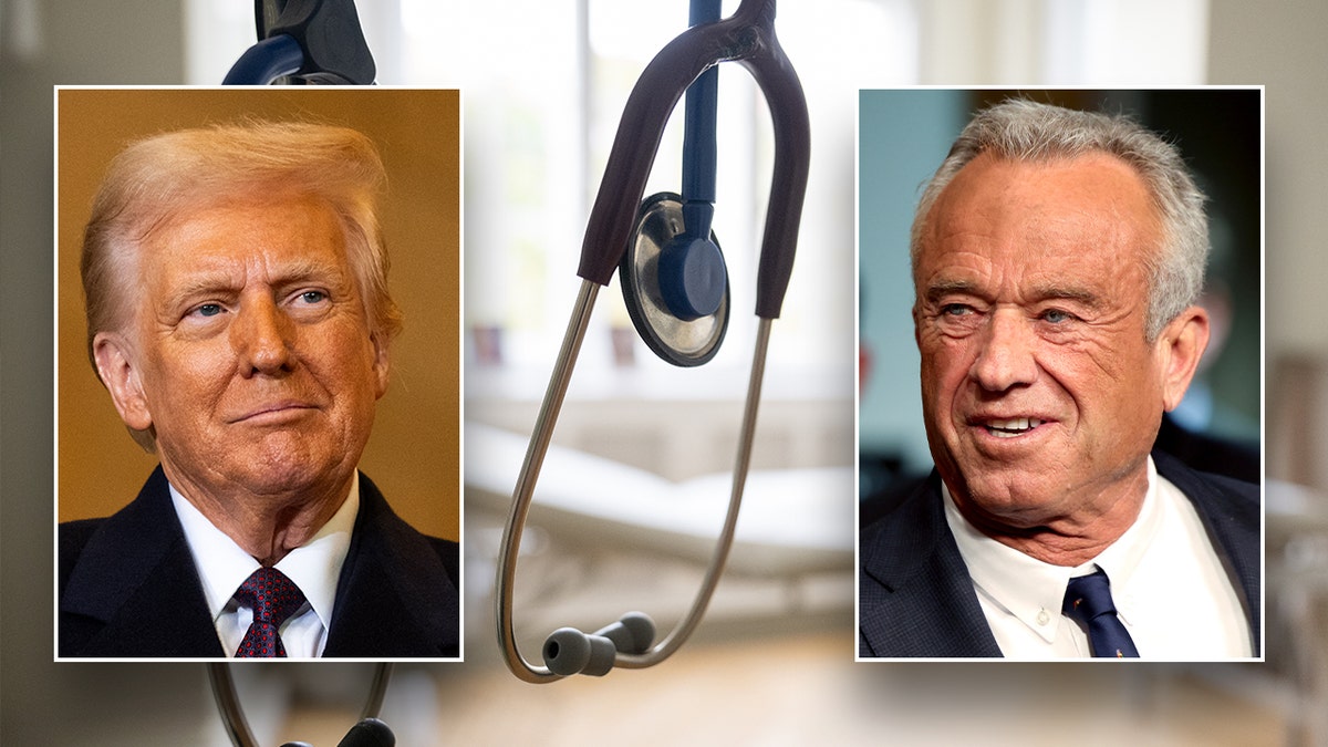 Podijeljena fotografija Donalda Trumpa, RFK jr., Stethoscope