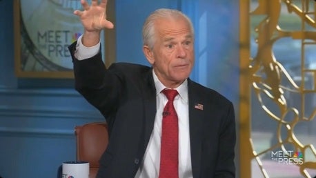 Savjetnik za trgovinu Bijelom kućom Peter Navarro razgovarao je o komentarima Elona Muska o njemu o NBC -u Meet the Press.