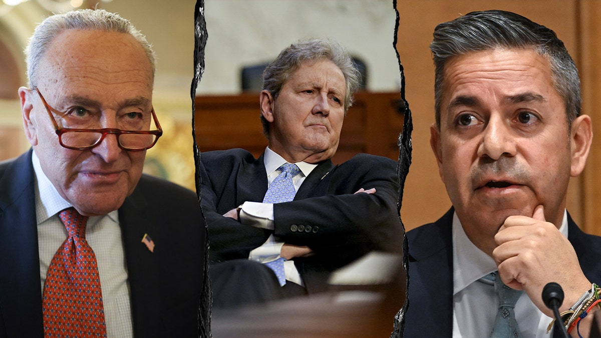 Sens. Schumer, Kennedy i Lujan, slijeva udesno