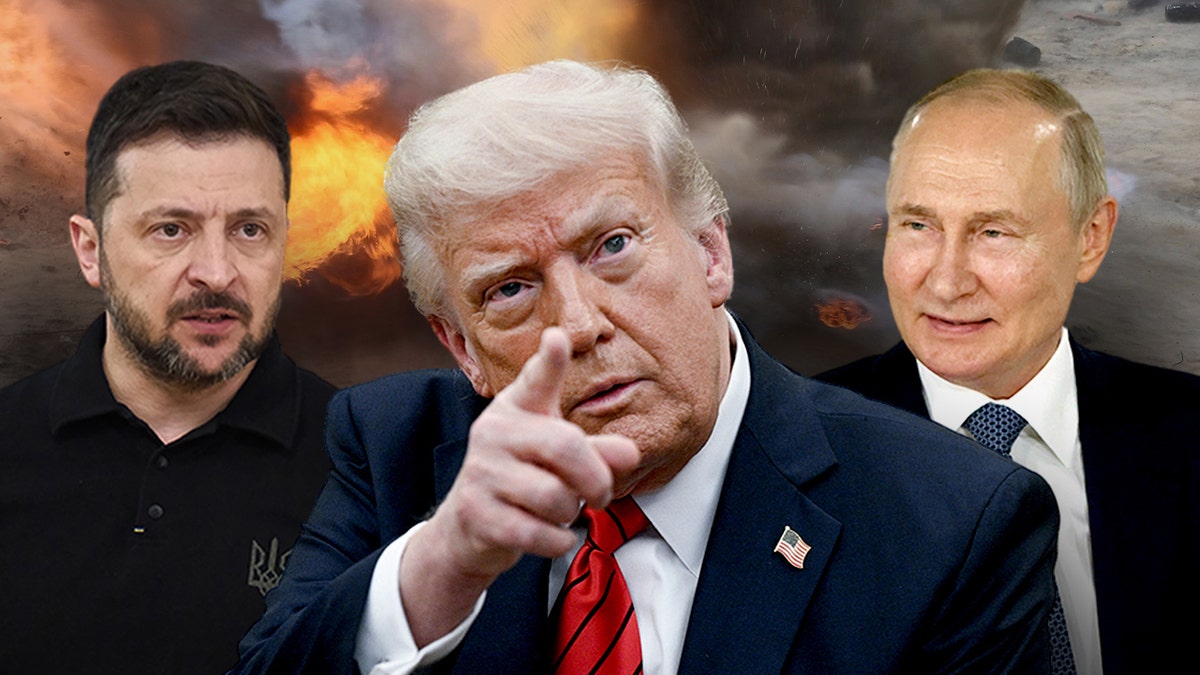 Trumpov centar, s Zelenskyy -om lijevo, Putin desno