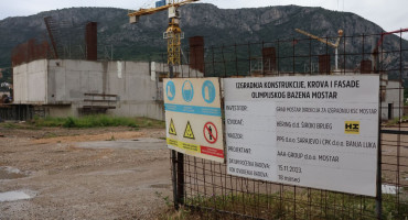 Bazen u Mostaru gradnja