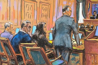 Sean 'Diddy' Combs sjedi pred američkim okružnim sucem Arunom Subramanian -om dok njegov odvjetnik Marc Agnifilo tvrdi da će pogoditi potencijalne porotnike na Combsovom suđenju za seksualnu trgovinu u New Yorku