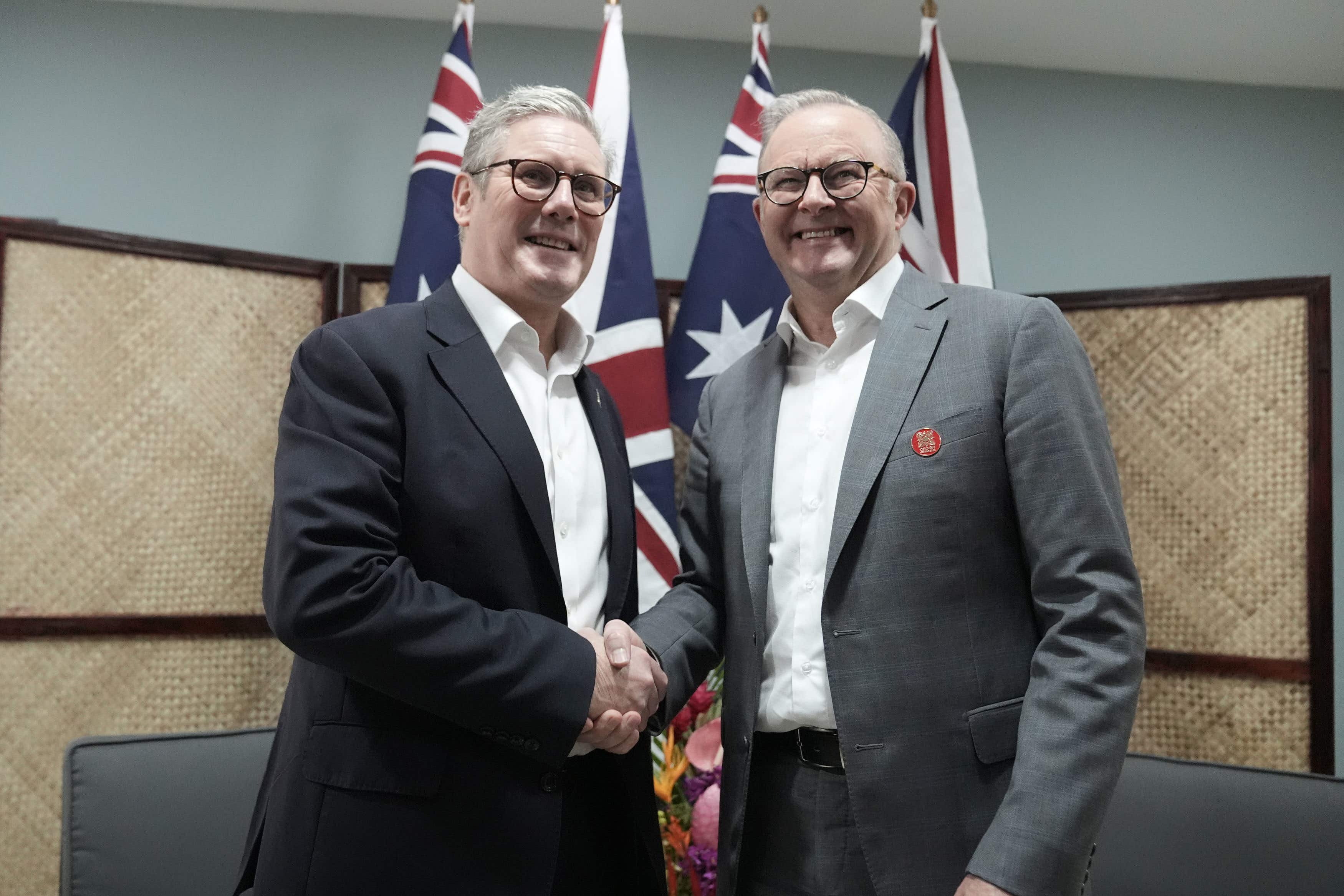 Sir Keir Starmer čestitao je australskom premijeru Anthonyju Albaneseu (Stefan Rousseau/PA)
