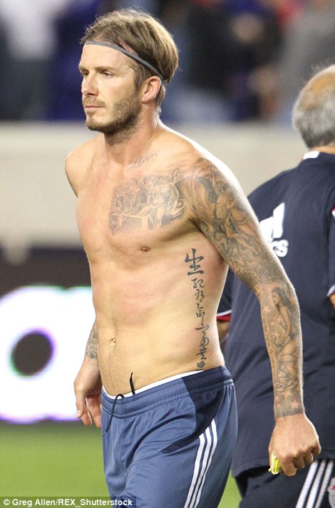 Beckham has two extensive sleeve tattoos, has insisted all of his designs carry a special meaning