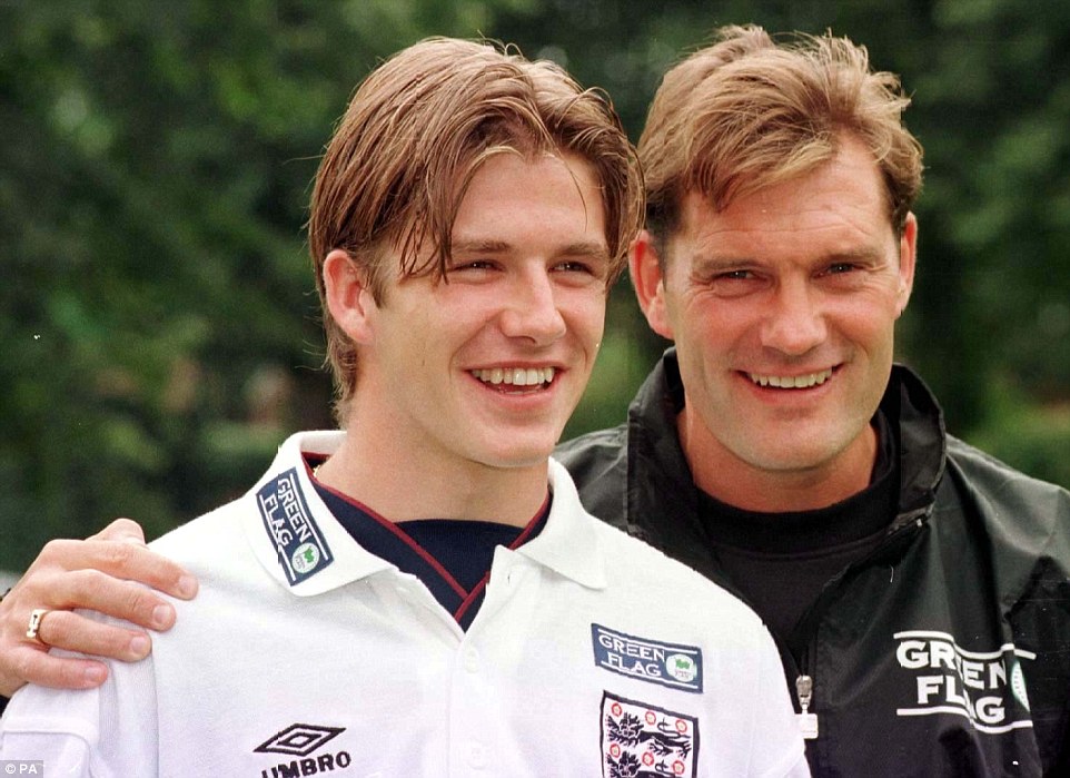 Beckham won the first of his 115 caps against Moldova after being selected to play by then England boss Glenn Hoddle in 1996