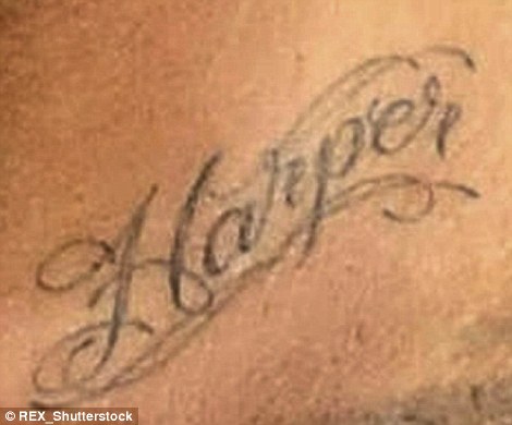 Many of Beckham's designs, among them wife Victoria and daughter Harper's name, have personal significance for the star