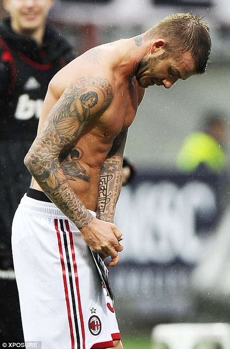 Beckham has two extensive sleeve tattoos, has insisted all of his designs carry a special meaning