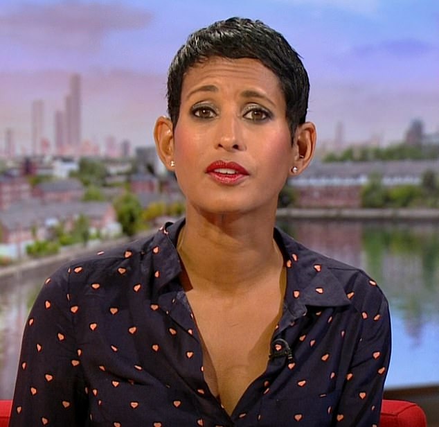 U posljednjem BBC -jevom ljestvici BBC doručak Naga Munchetty bio je zajednički deveti, nakon što je njezina godišnja zarada od korporacije malo porasla na 349.999 funti