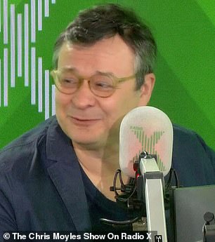 Na slici: Bradfield na emisiji Chris Moyles u veljači