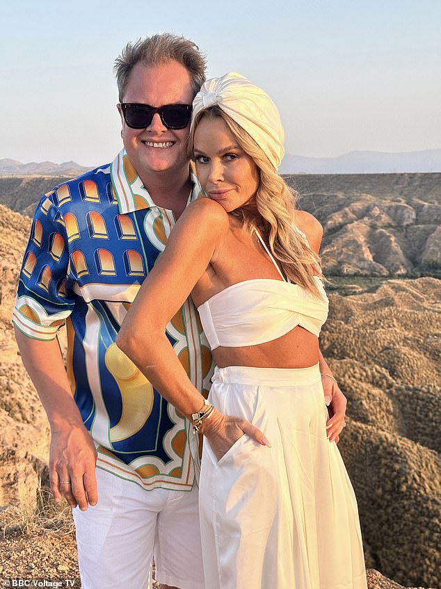 Amanda je riskirala gnjev šefova BBC -a nakon što je tvrdila da je izvela 28 letova tijekom snimanja emisije Amanda i Alanov španjolski posao