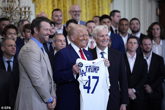 Trump welcomes the 2024 World Series winners Los Angeles Dodgers to the White House