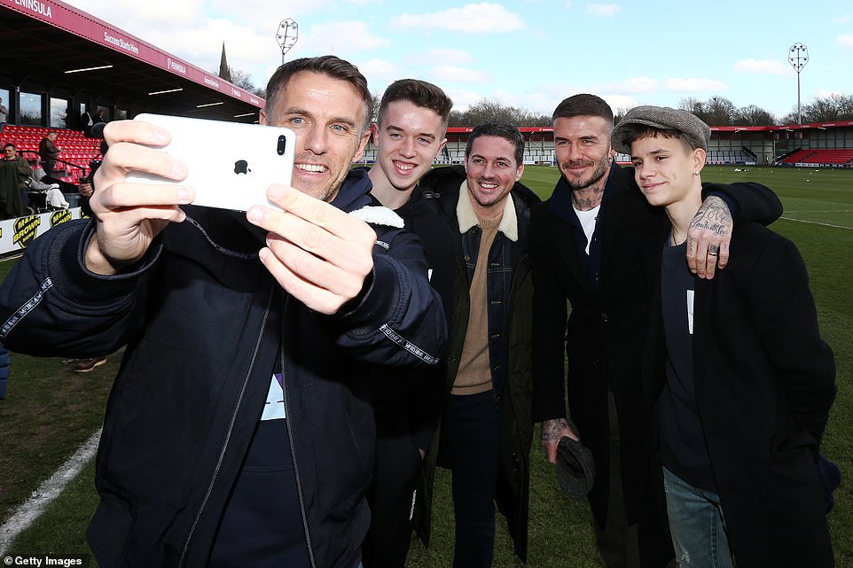Beckham has remained involved in the game in England by investing in Salford City in 2019 with ex-Man United team-mates
