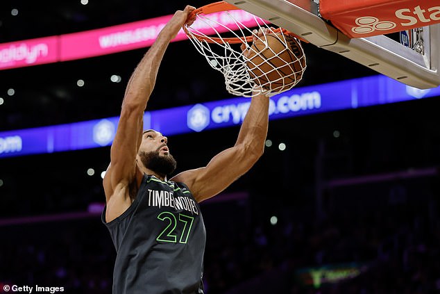U međuvremenu, Minnesota Rudy Gobert u pobjedi je postavio 27 poena i 24 skoka