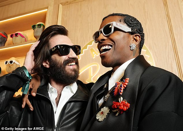Leonardo Maria del Vecchio i A $ AP Rocky na svojoj zabavi