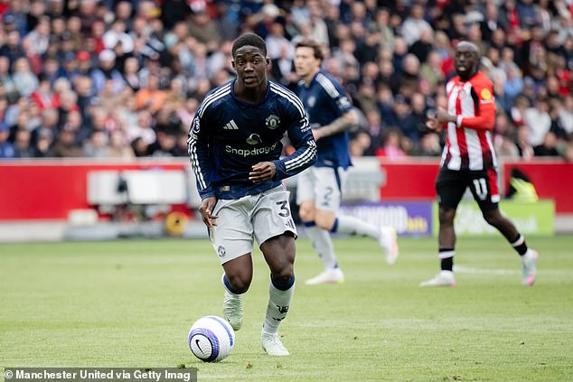 Kobbie Mainoo was at the Under 9s signing day just hours after playing for the first team at Brentford on Sunday