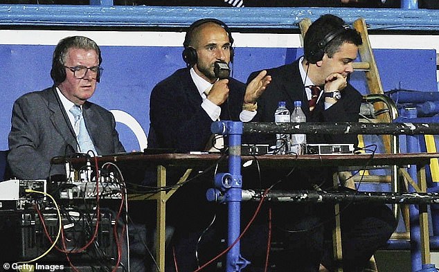Peacock began a career in broadcasting after his retirement - seen as part of a BBC commentary team for a match in September 2006