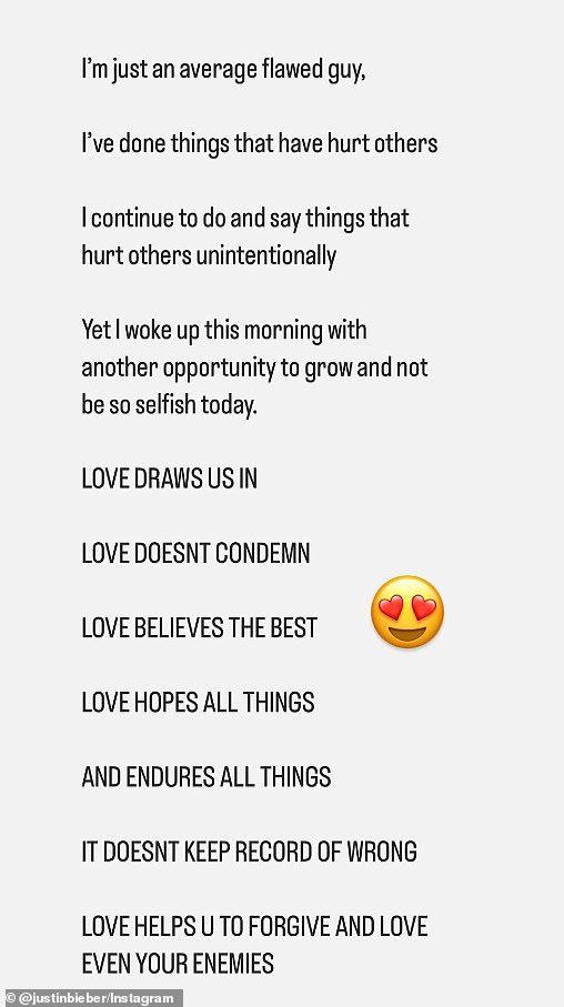 U jednom postu, koji je pjevač podijelio i na svojoj Instagram priči i svojoj mreži, priznao je da je 