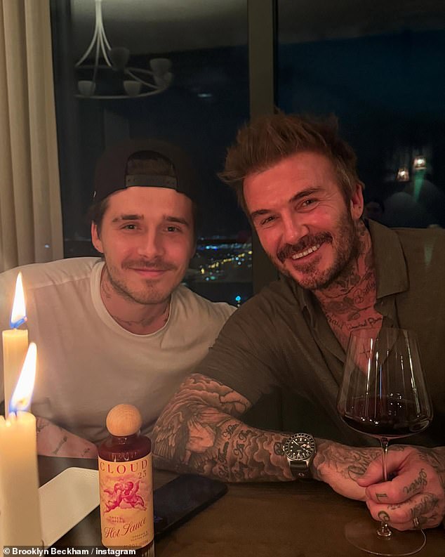 Brooklyn je bio uočljiv bez nastanka na proslavi 50. rođendana nogometaša početkom ovog mjeseca