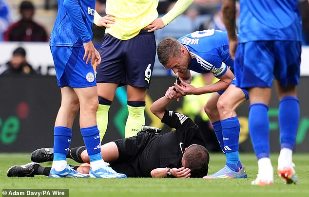 A friend described his bending over to blow the whistle after referee David Webb went down injured as typical behaviour