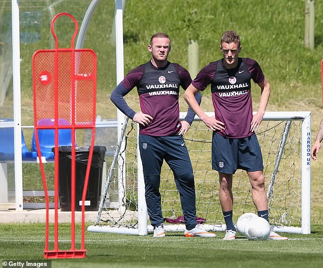 The two strikers pictured in training during an international break in summer 2015