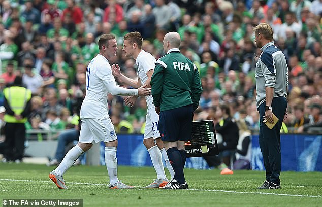 Vardy came on for Rooney for the final stages of a goalless draw with Ireland for his debut